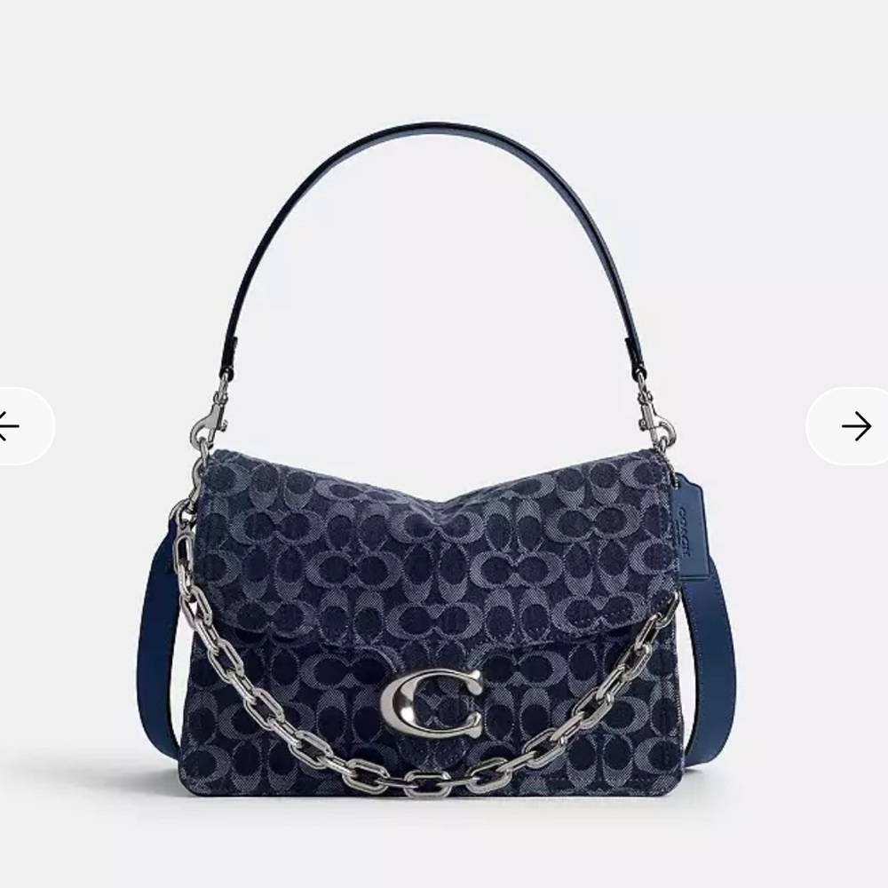 Coach Chain Tabby Shoulder Bag 30 In
Signature Denim
Color: LH/Deep Blue Multi